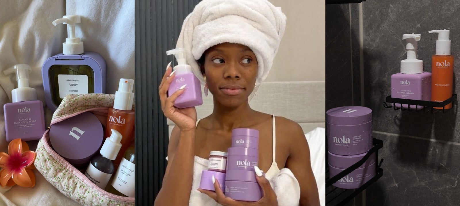 Skincare products grouped into intentional ritual sets