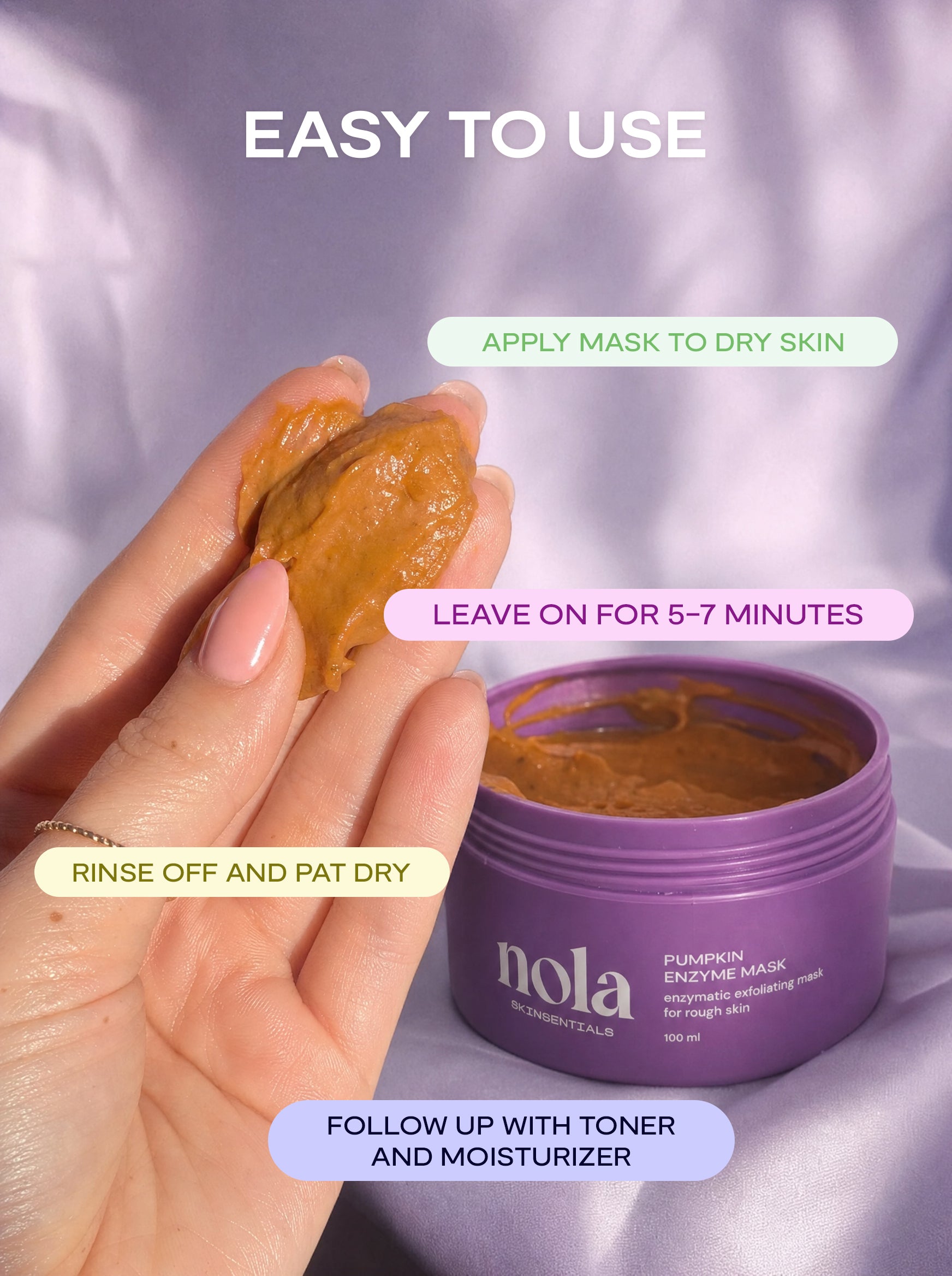 Pumpkin Enzyme Mask – Exfoliating Face Mask | Nola Skinsentials