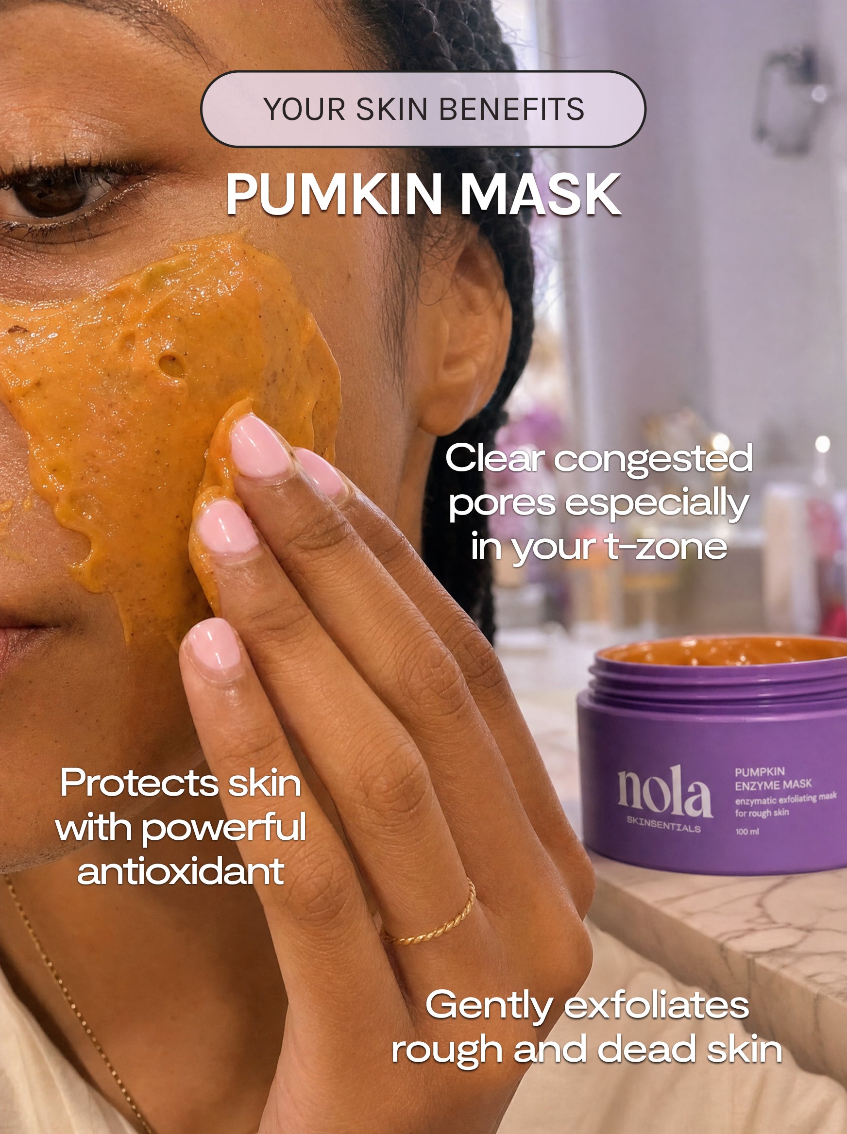 Pumpkin Enzyme Mask – Exfoliating Face Mask | Nola Skinsentials