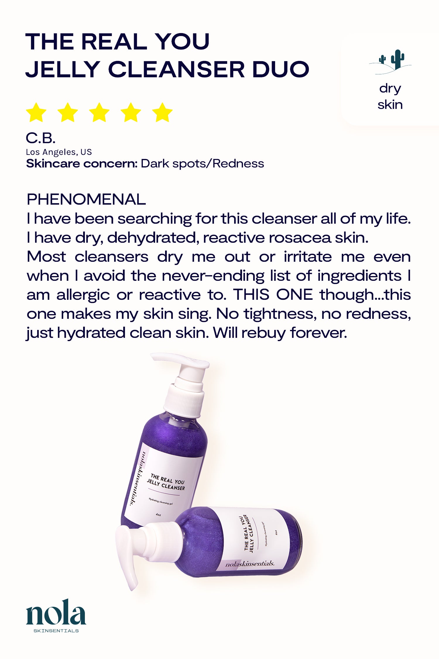 Nolaskinsentials The Real You Jelly Cleanser Duo - Cleanse