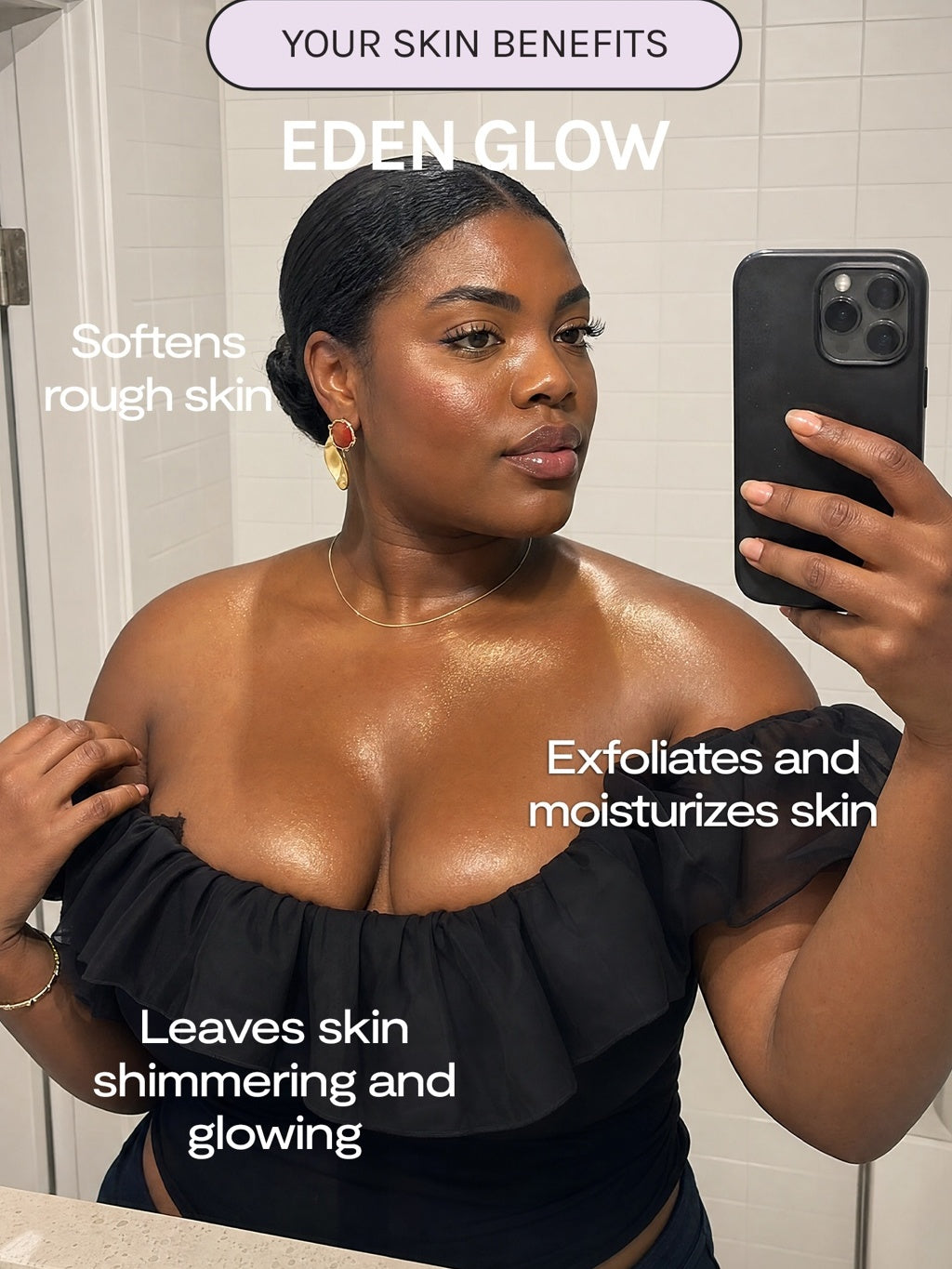 Eden Glow Body Scrub – Exfoliating Sugar Scrub | Nola Skinsentials
