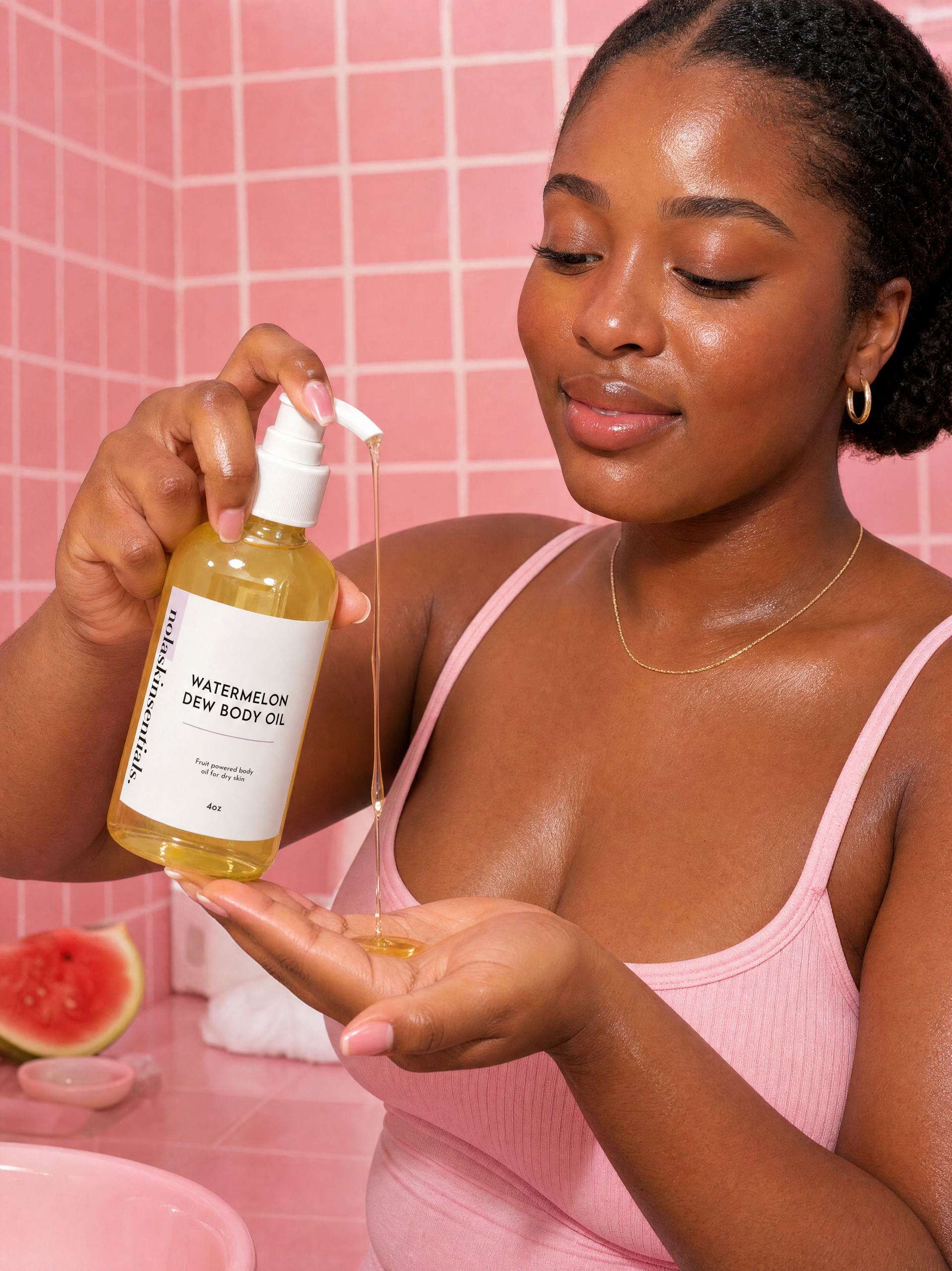格安サンナチュラルズ Super J Oil Dew & Retiwinkle Nolaskinsentials Watermelon Dew Body Oil - Hydrate and Glow