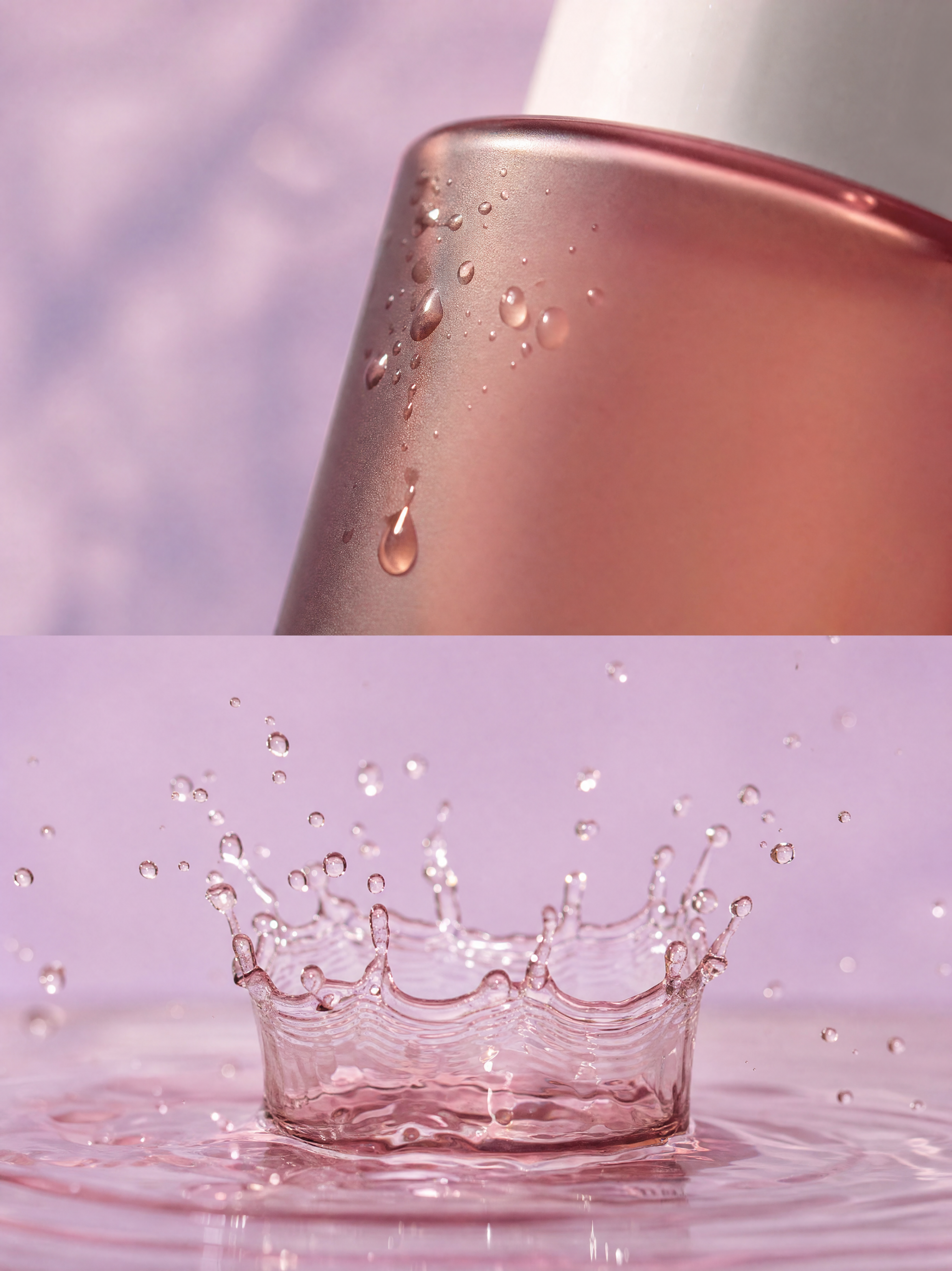Witches Brew toner splashing to show its refreshing liquid texture.
