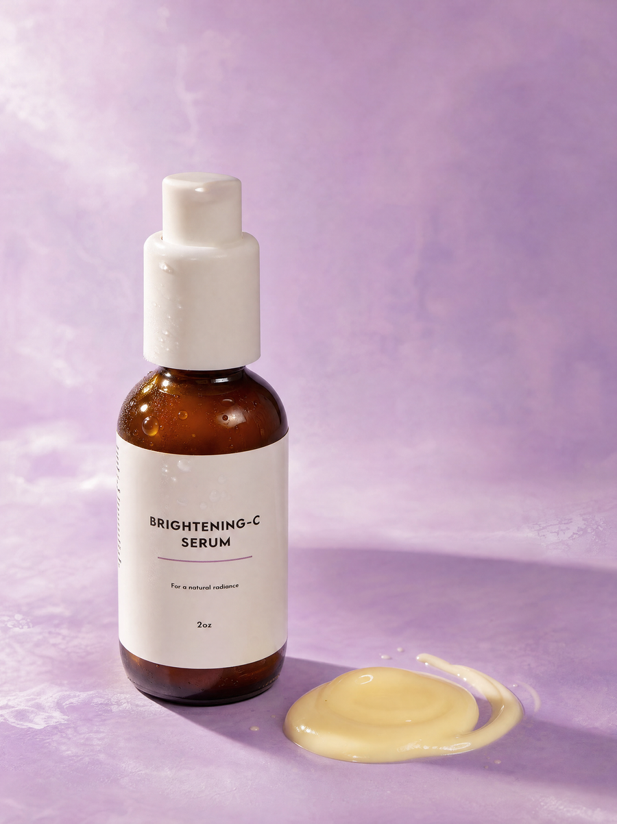 Nola Skinsentials Brightening-C Serum, 2 oz amber glass bottle with dropper