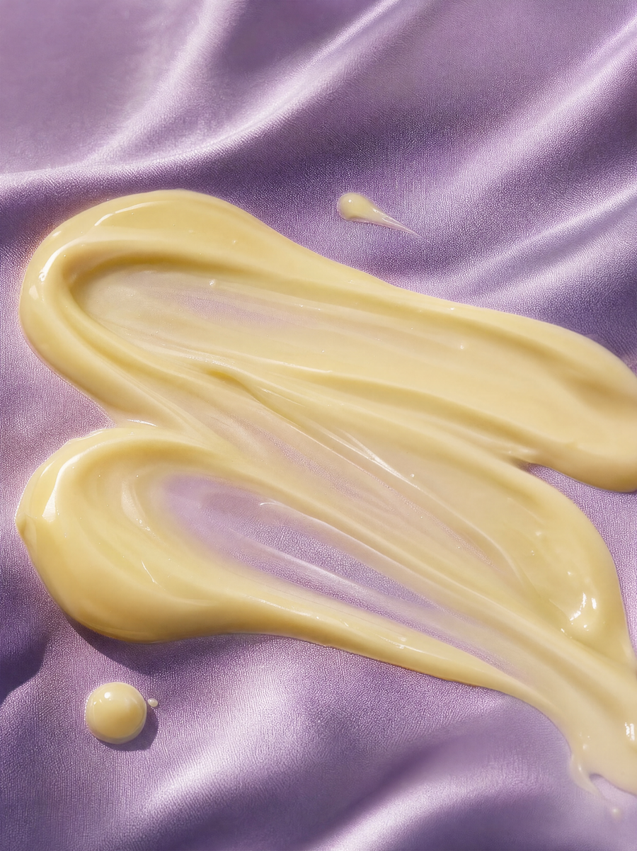 Brightening-C Serum with a drop of serum on the fingertips
