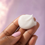 Close-up of the creamy texture of Baby Skin ceramide cleanser.