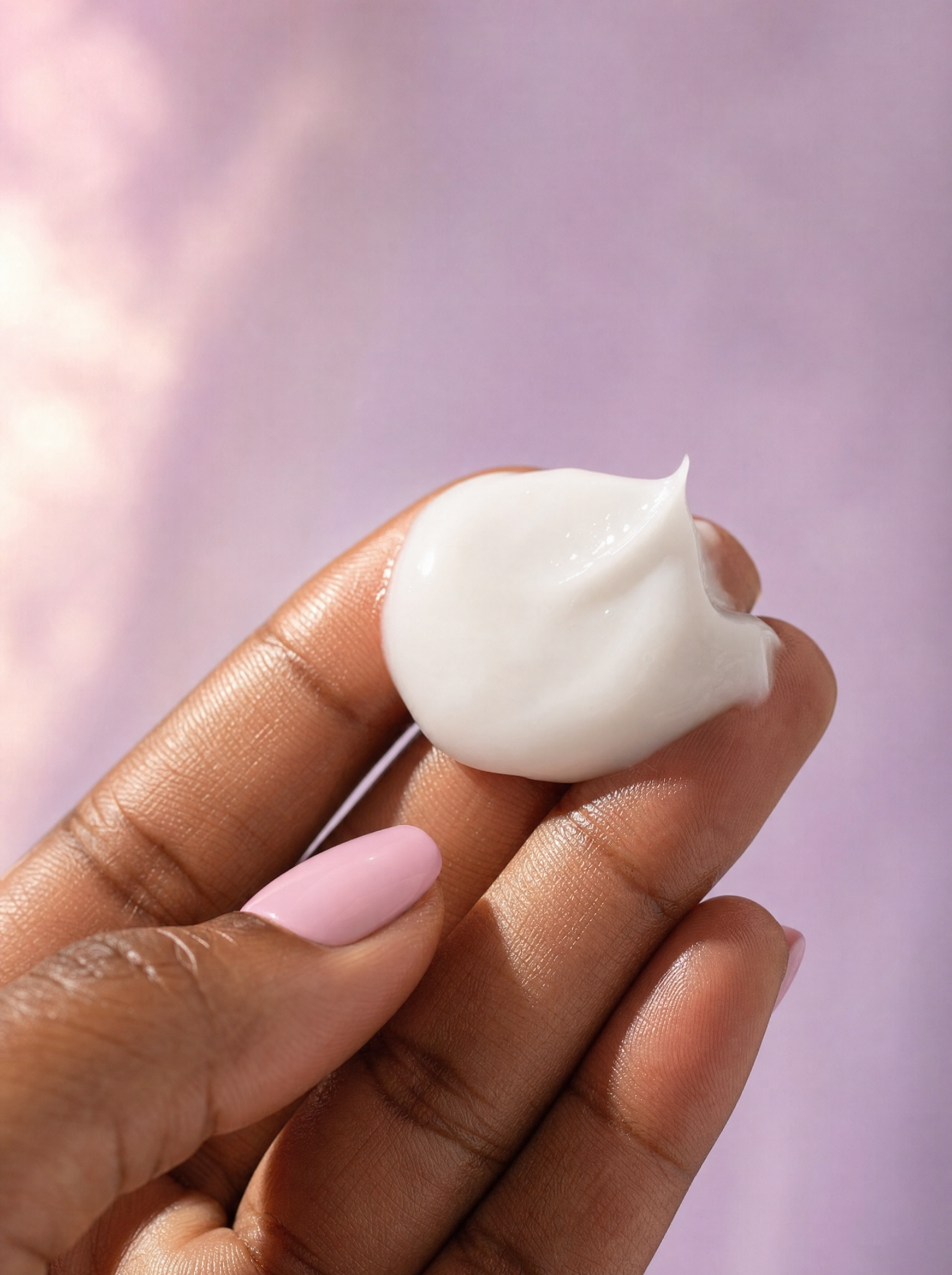 Close-up of the creamy texture of Baby Skin ceramide cleanser.