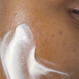 Close-up of Baby Skin cleanser texture on freshly washed skin.