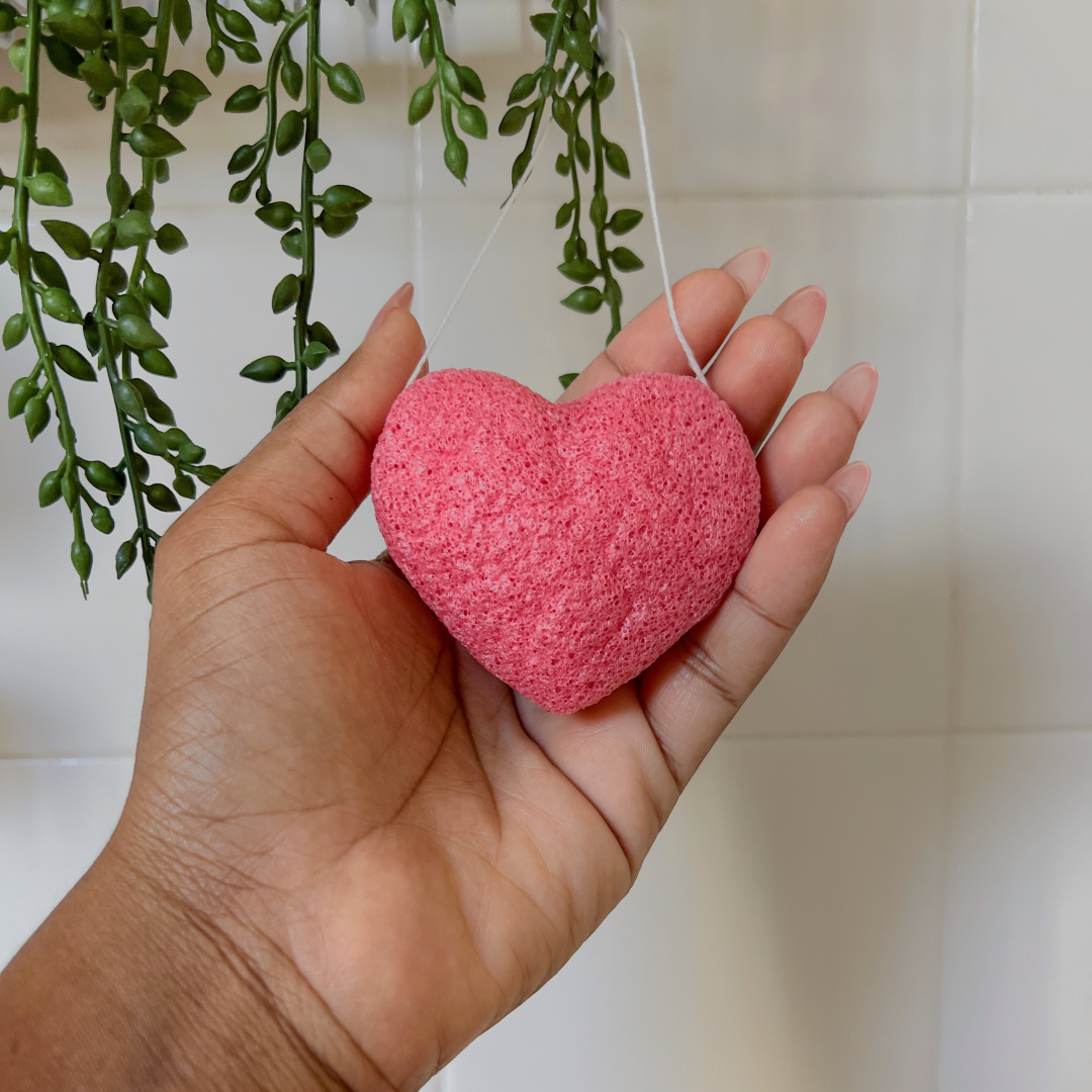 Heart Konjac Sponge - Self Love - Bella Sleep + Spa