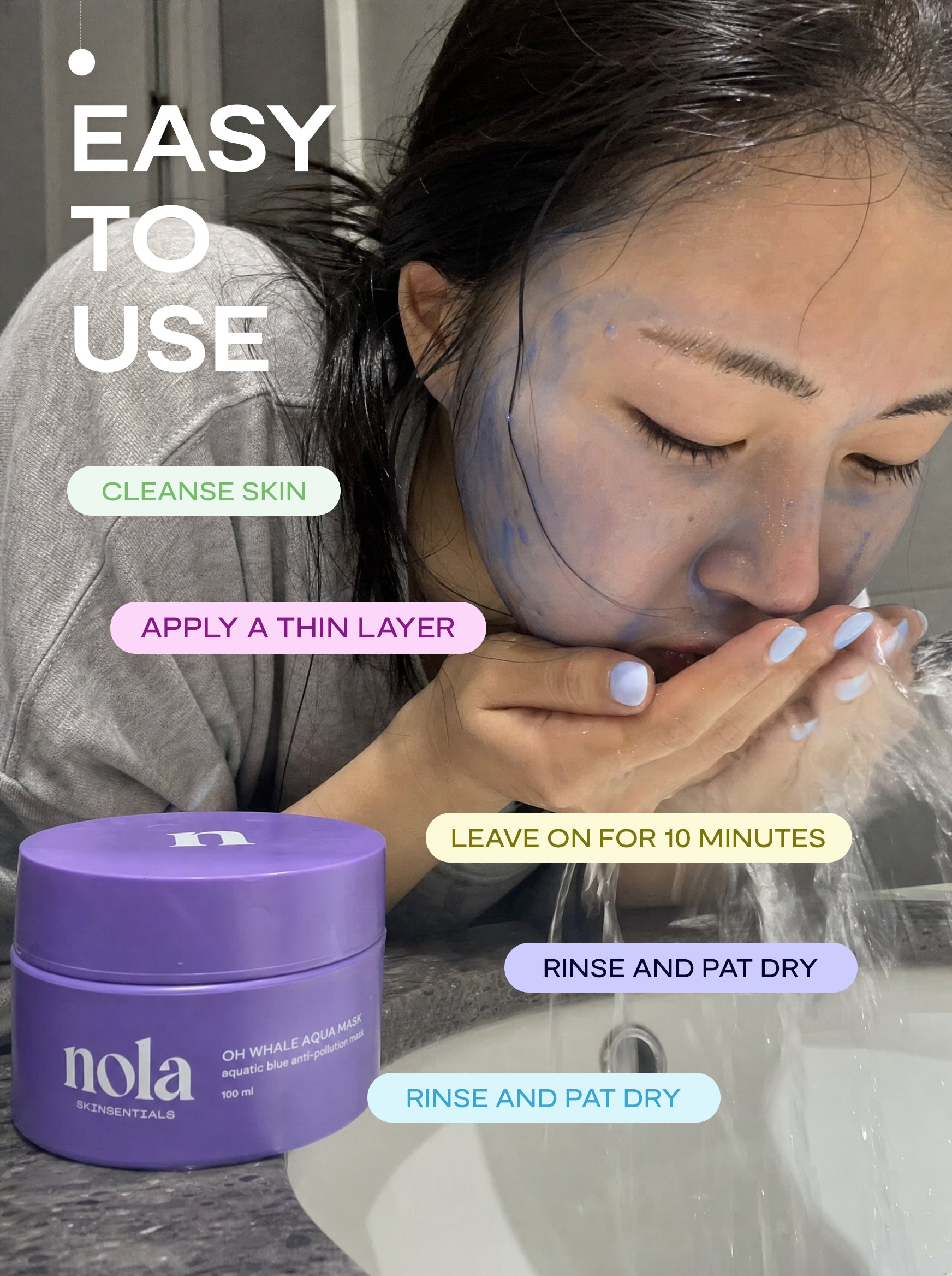 Nolaskinsentials Oh Whale Aqua Mask - Nourish Skin And Save Our Oceans