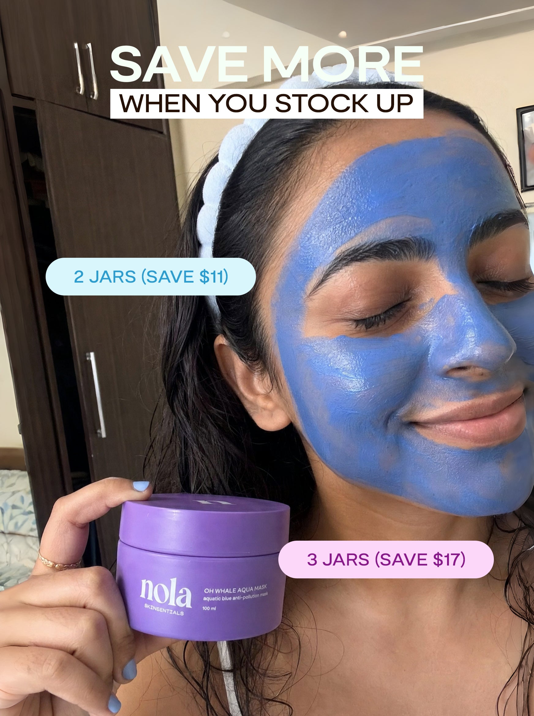 Nolaskinsentials Oh Whale Aqua Mask - Nourish Skin And Save Our Oceans
