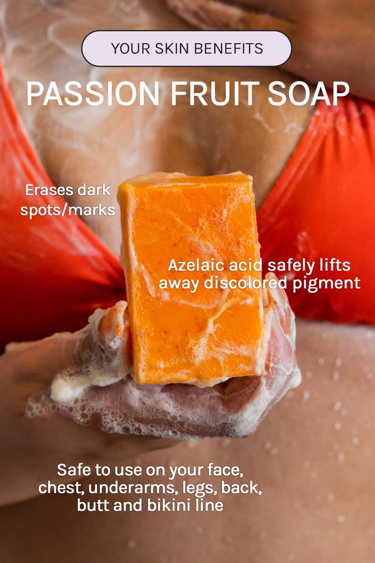 Nolakinsentials Passionfruit Hyperpigmentation Soap - Target Discoloration  — Nolaskinsentials