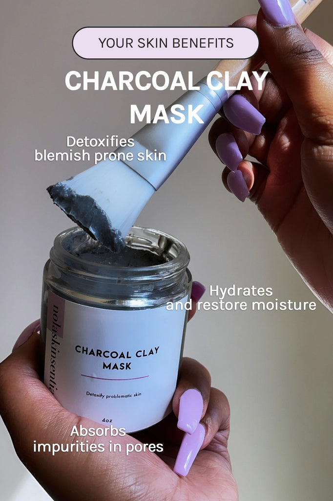Nolaskinsentials Charcoal Face Mask - Deep Clean Pores & Detoxify Skin